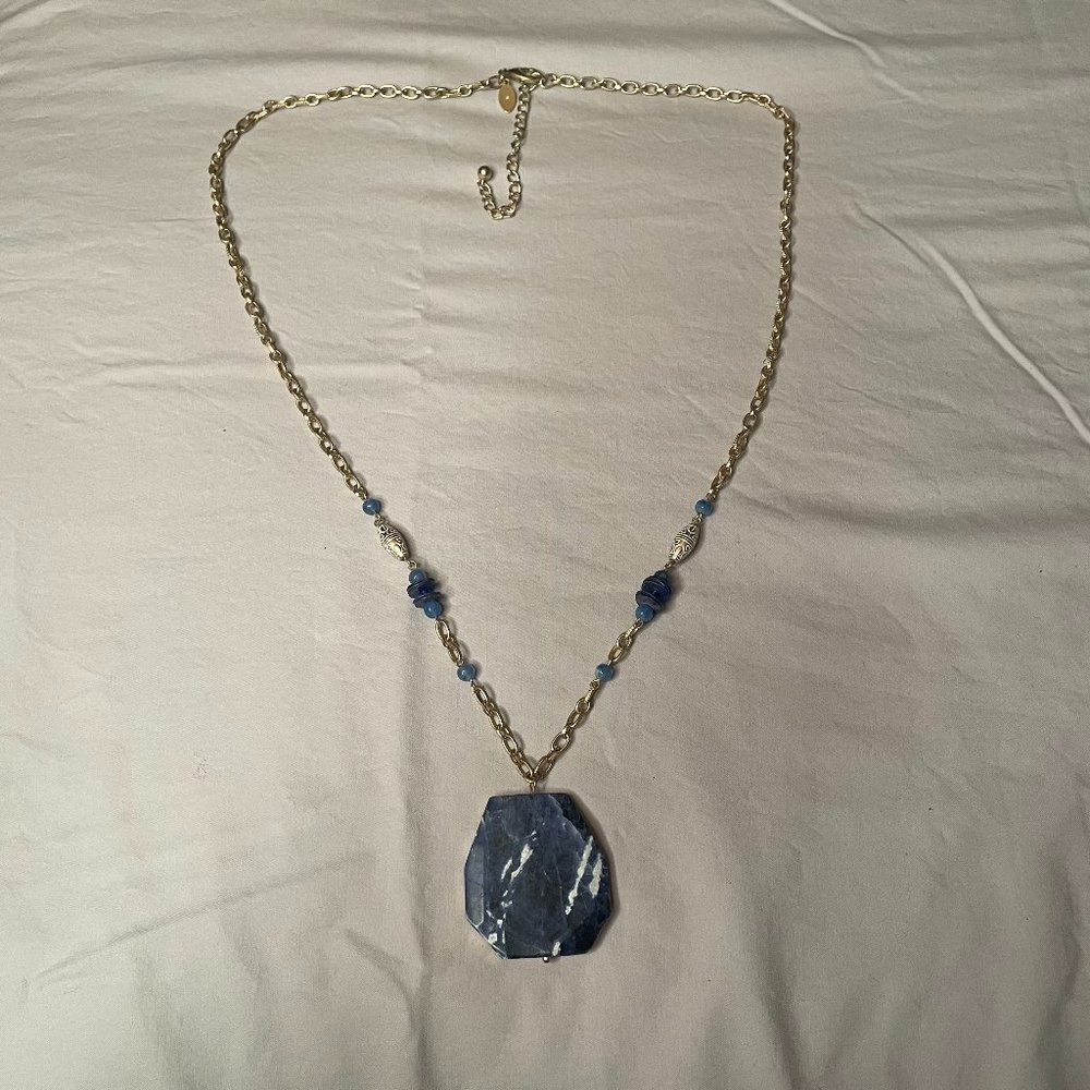 Blue Stone Necklace